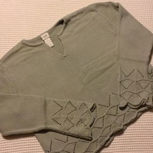 J.Jill sage green sweater